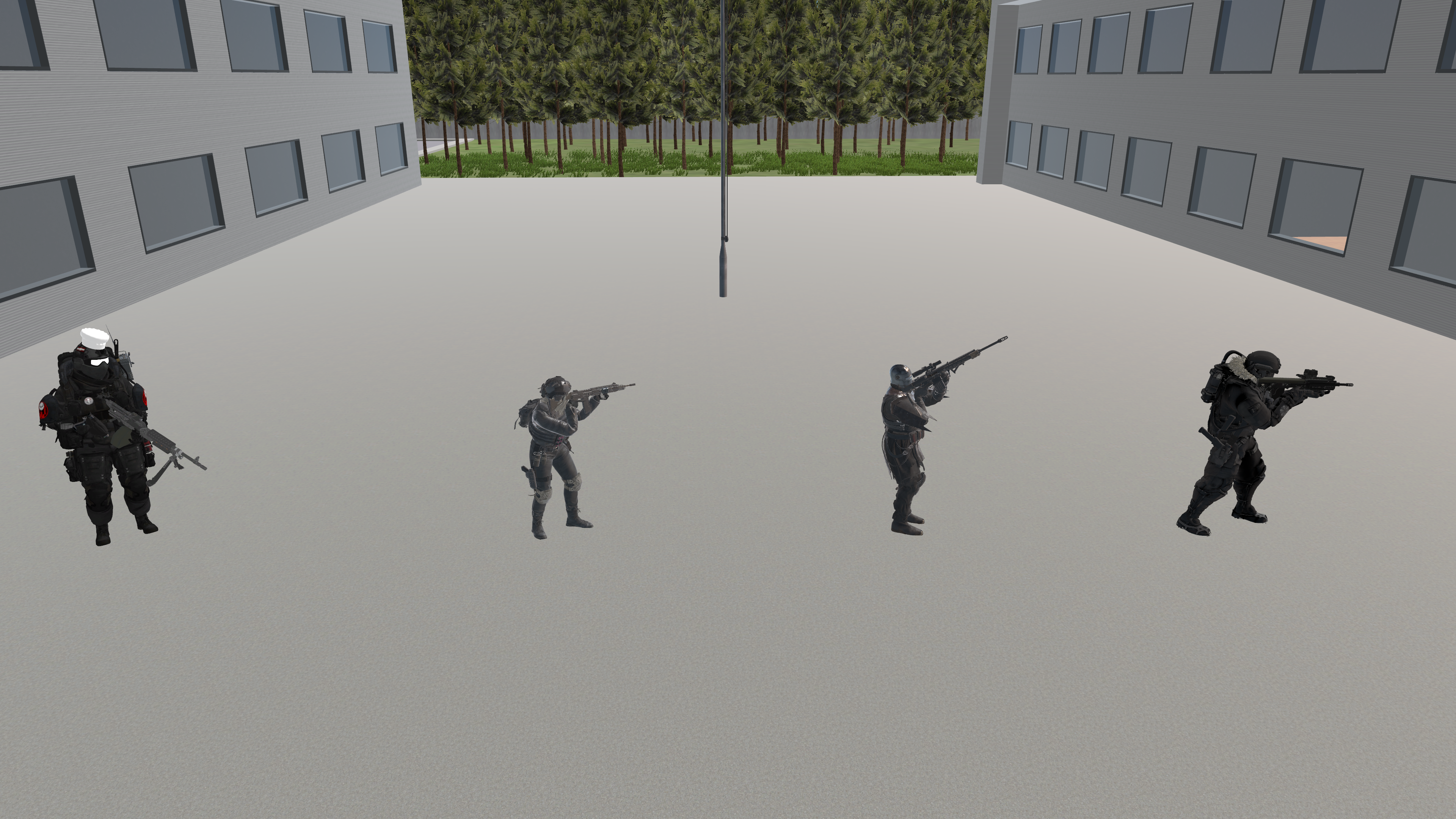 Position Colonne en mouvement